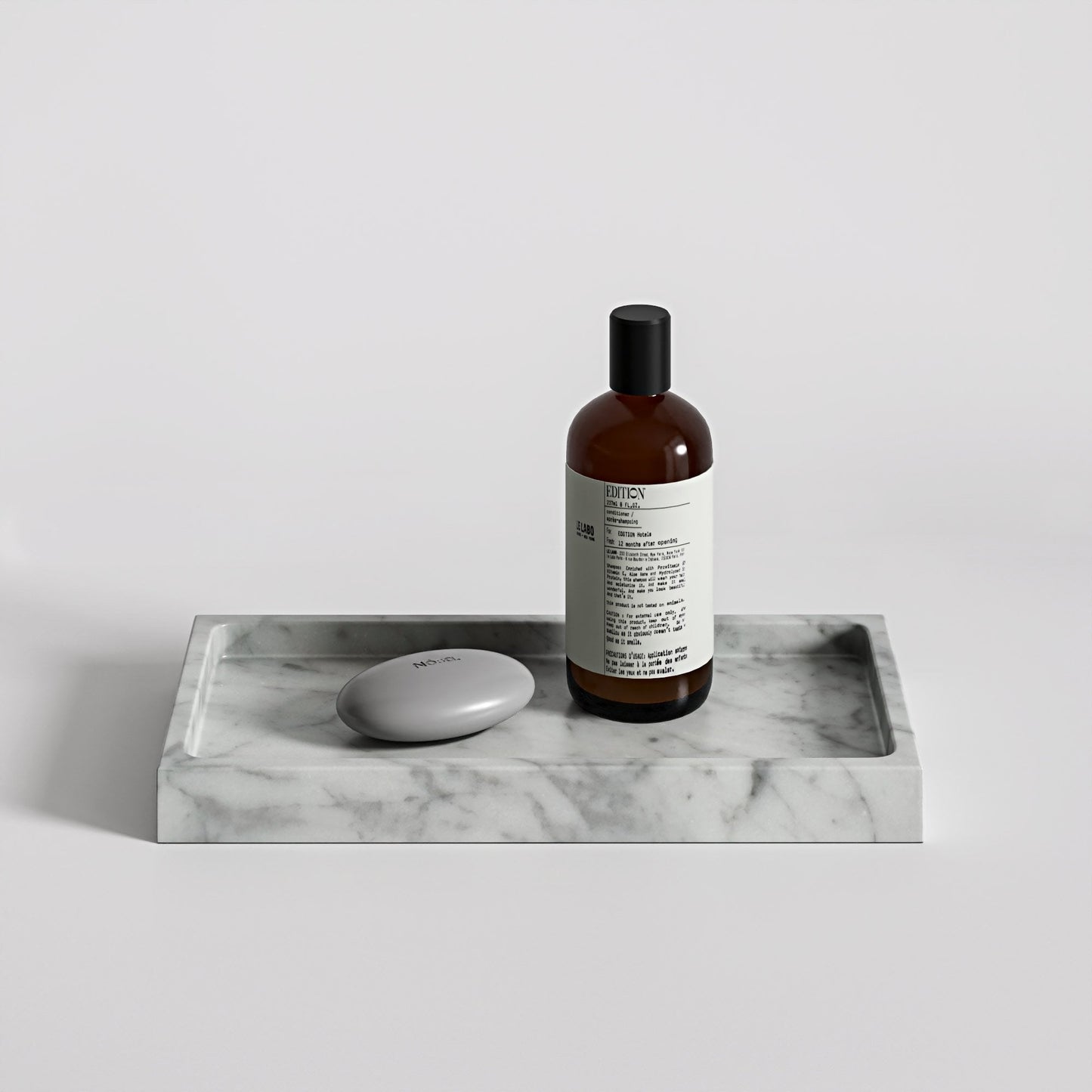 Affinity Carrara Marble Rectangular Tray