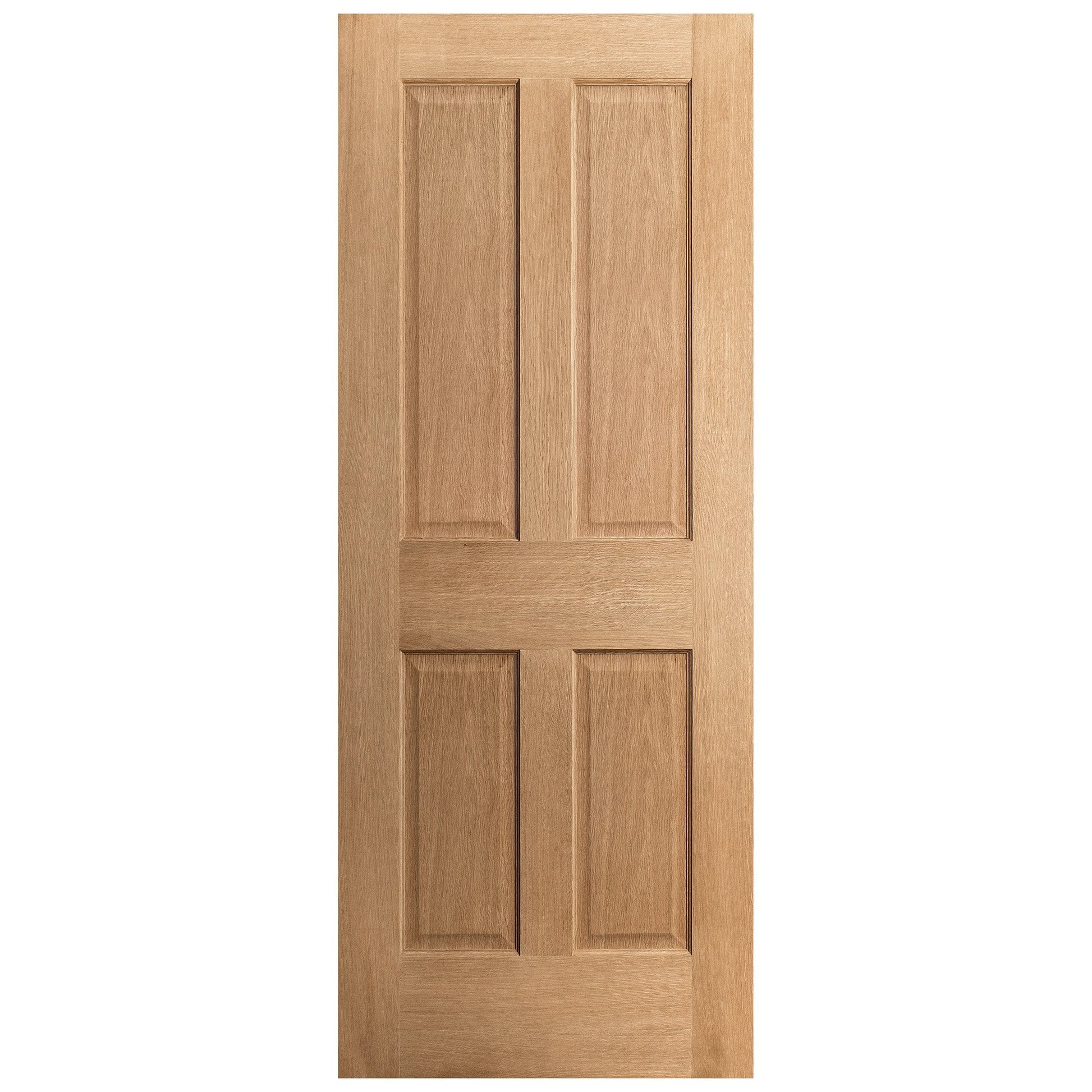 Oak Internal Unfinished Traditional Victorian 4 Panel Door (51744)