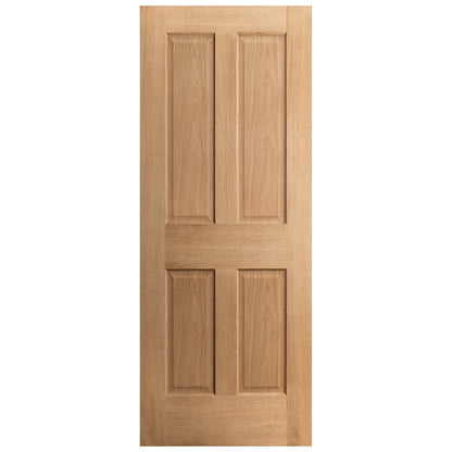 Oak Internal Unfinished Traditional Victorian 4 Panel Door (51744)