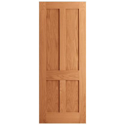 Oak Internal Fully Finished Victorian Shaker Flat Made-to-Measure FD30 Fire Door (122613)