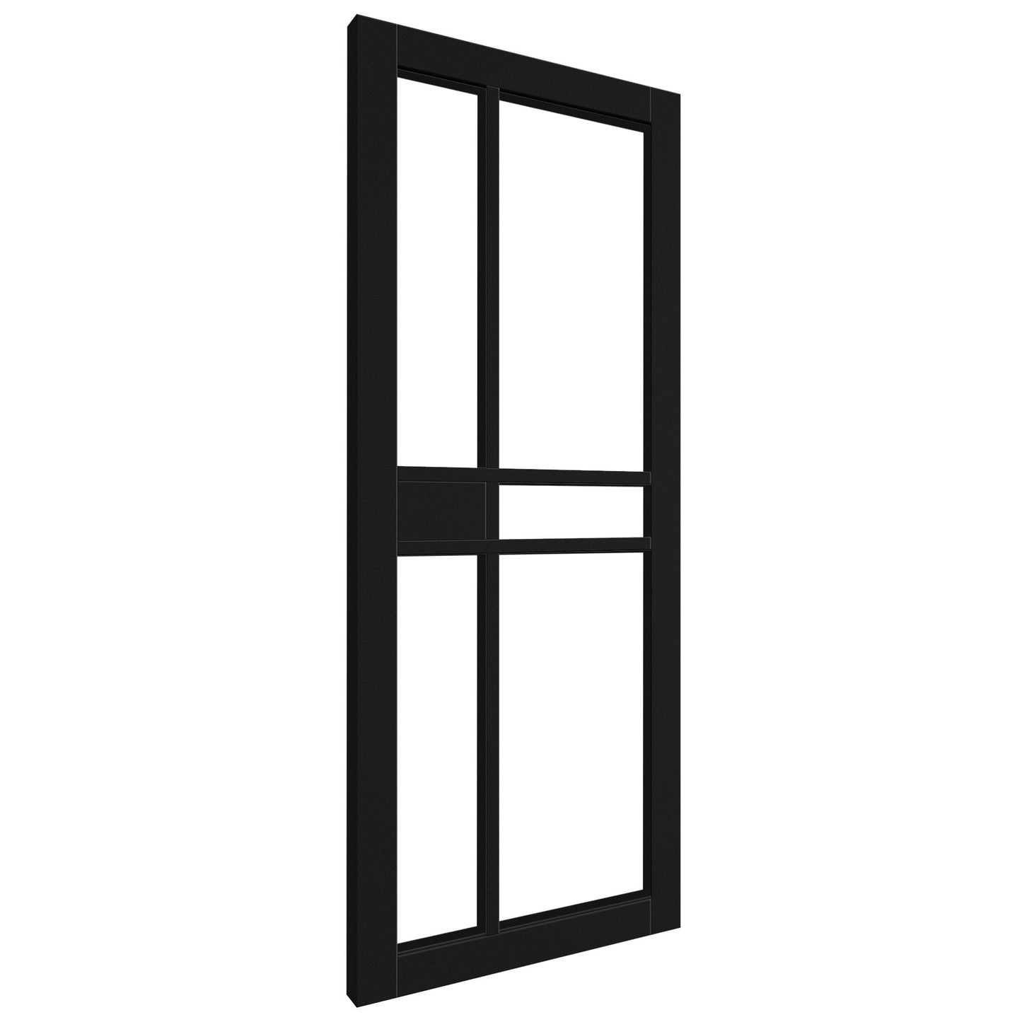 Black Internal Fully Finished Sudio 1 Panel 5 Light Clear Glass Door (121191)