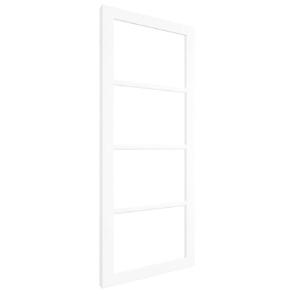 Internal Primed Studio Industrial 4 Light Clear Glass Door (121195)