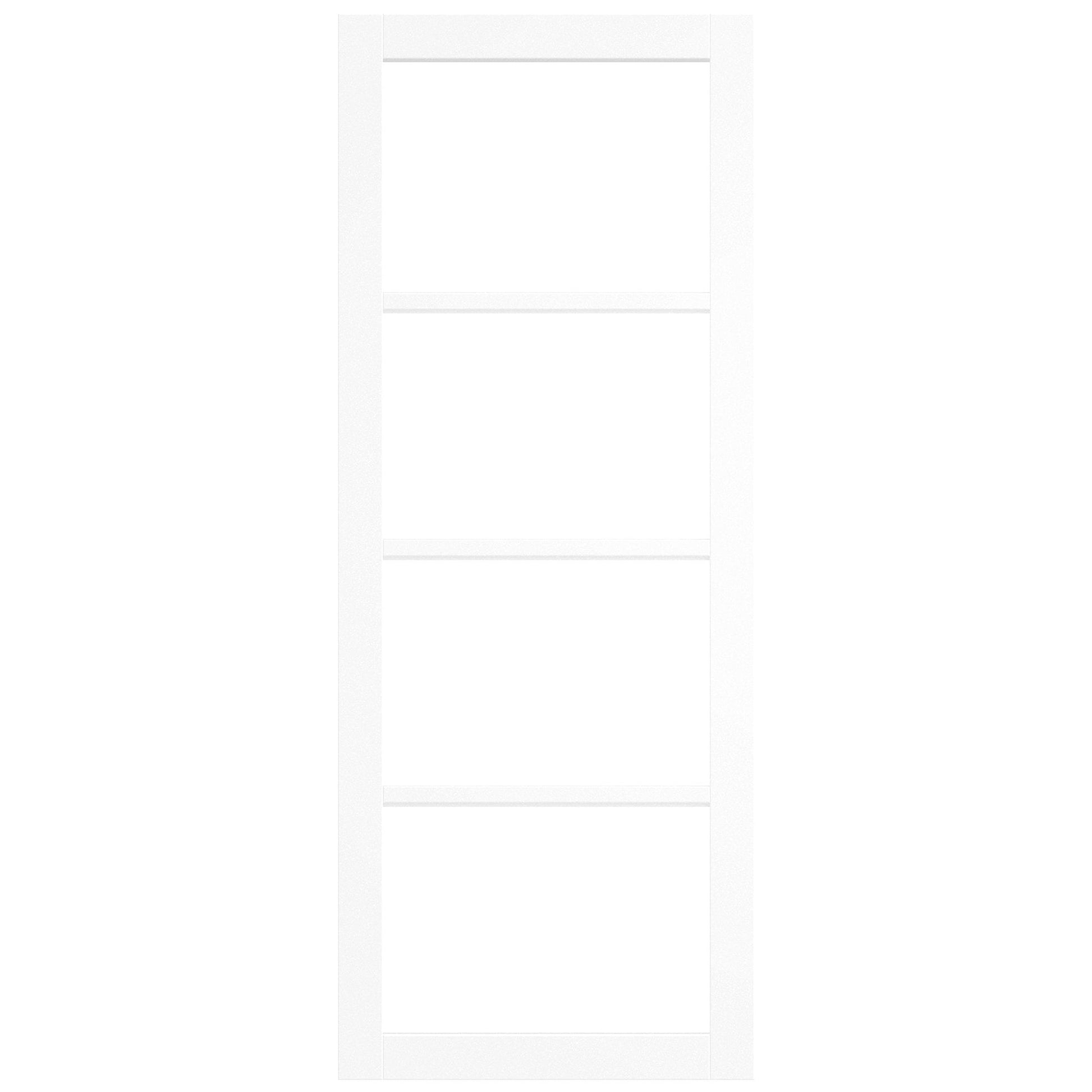 Internal Primed Studio Industrial 4 Light Clear Glass Door (121195)