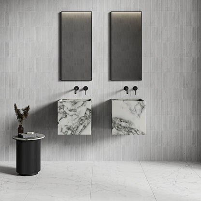 Ravine Carrra Marble Wall Hung Basin 400mm