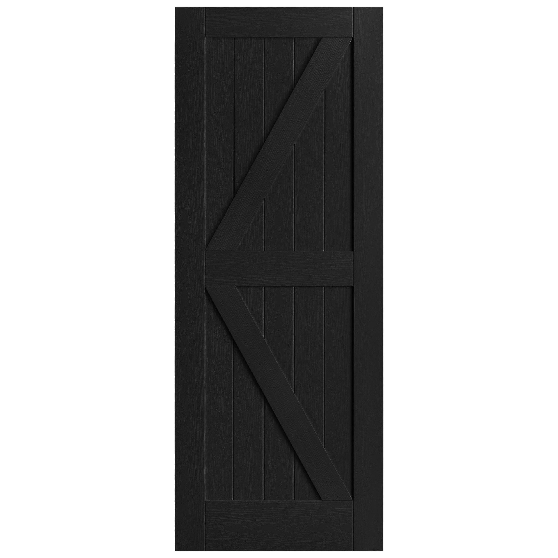 Black Internal Fully Finished Oak Barn Door (121610)