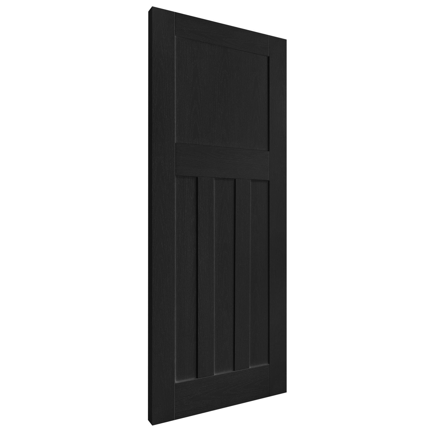 Black Internal Fully Finished Oak FD30 Fire Door DX Door (121612)
