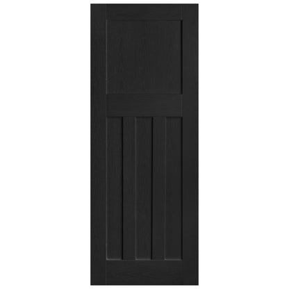 Black Internal Fully Finished Oak FD30 Fire Door DX Door (121612)