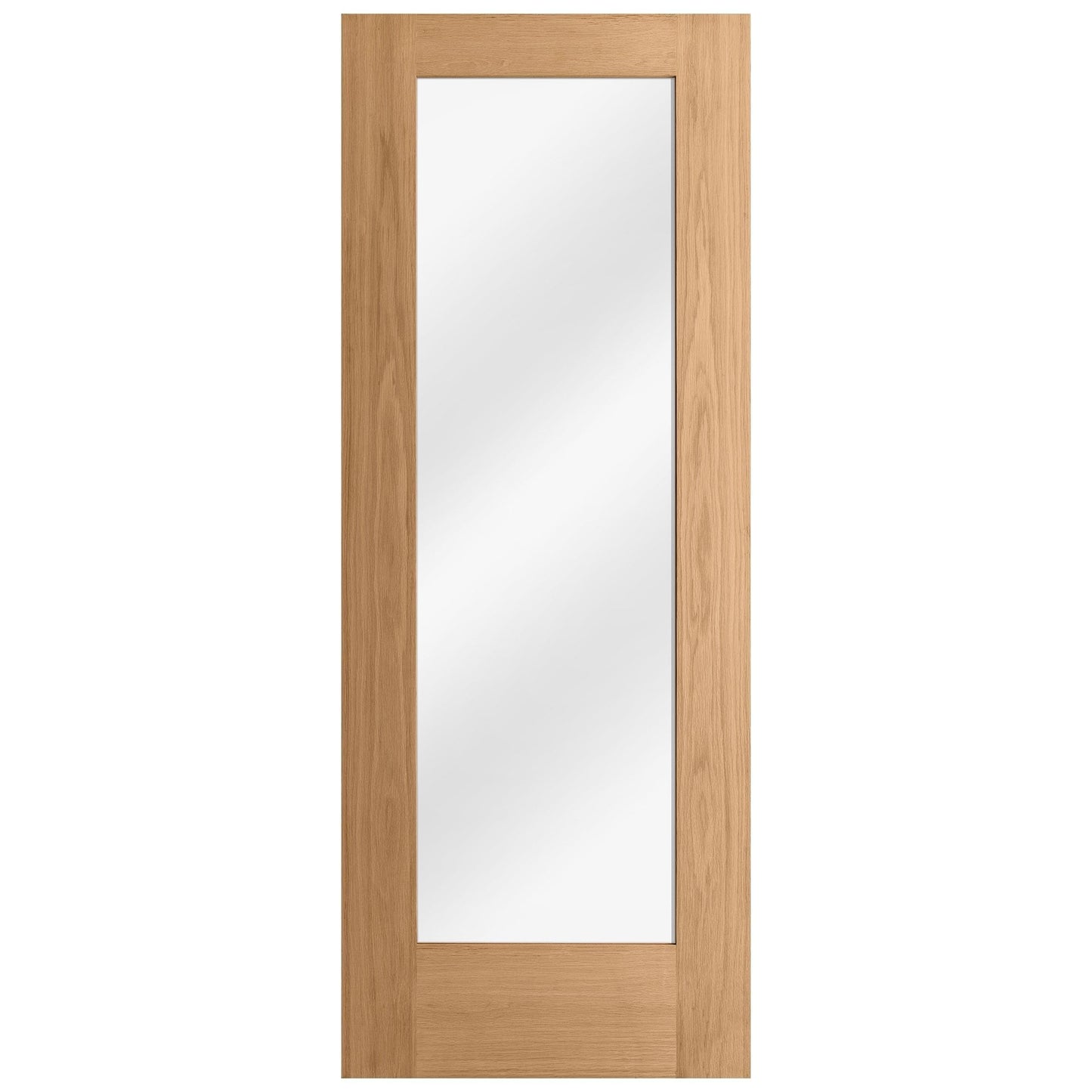B-Grade Internal Oak Unfinished Pattern 10 1L Clear Glass Door (IOPAT10CG)