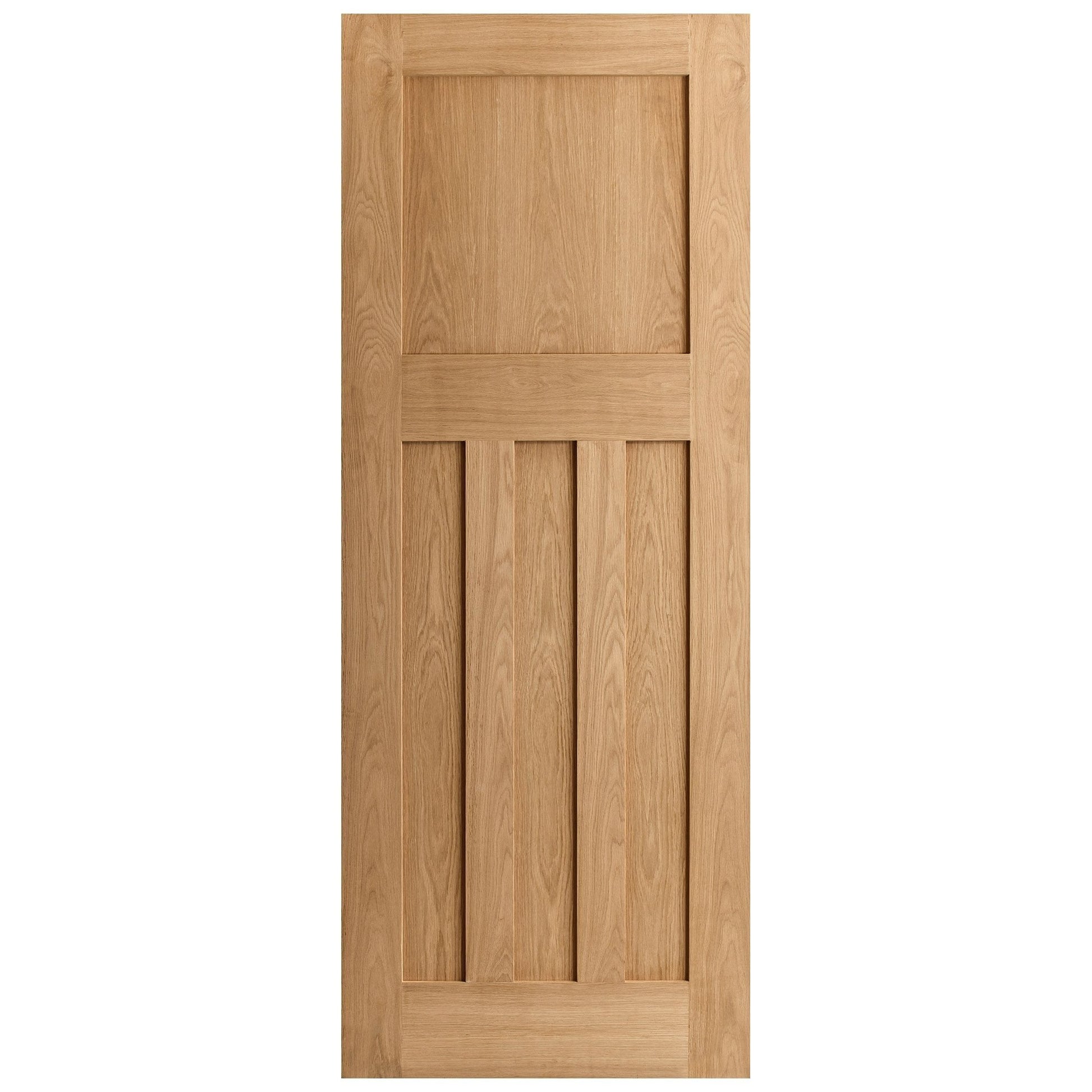B-Grade Oak Internal Unfinished 1930's DX 4 Panel FD30 Fire Door (123870)