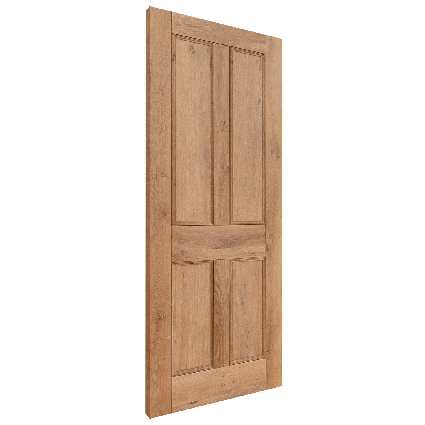 B-Grade Rustic Oak Internal Fully Finished Victorian 4 Panel Door (LOLRUSOAK)