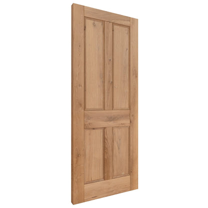 B-Grade Rustic Oak Internal Fully Finished Victorian 4 Panel Door (LOLRUSOAK)