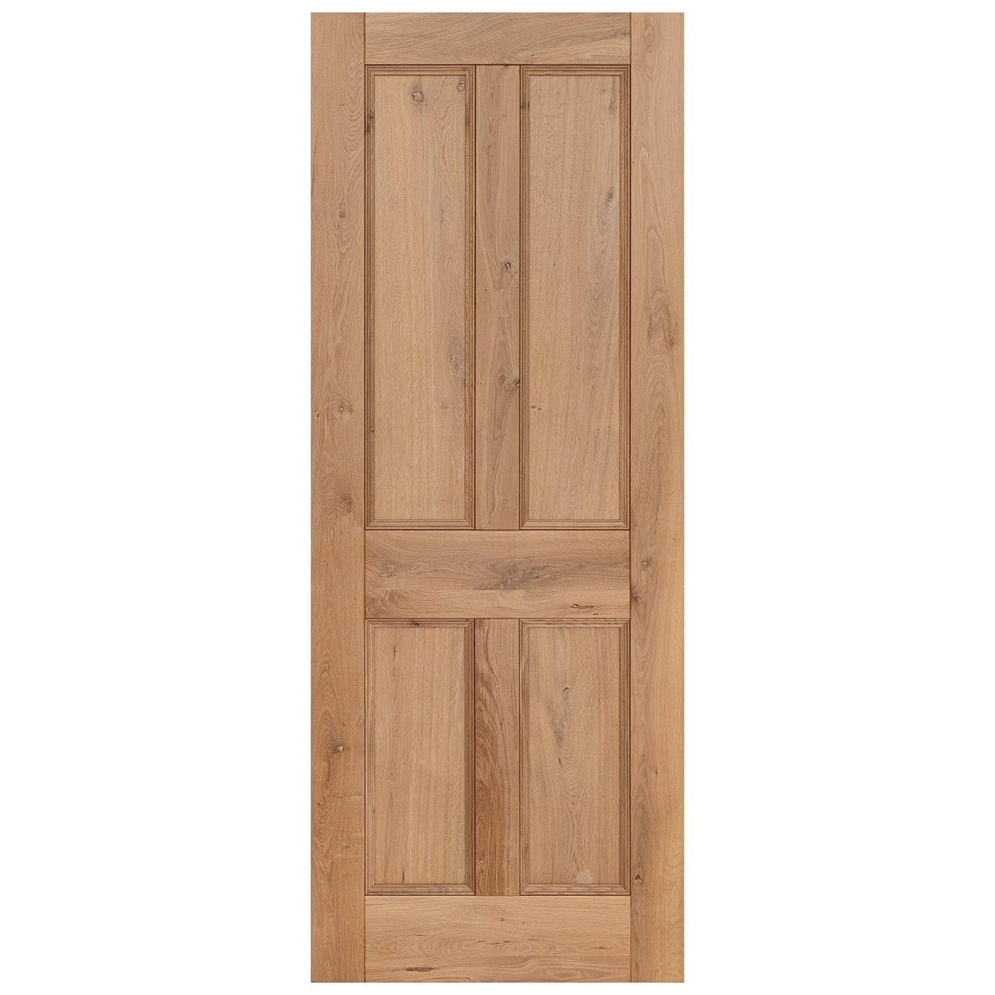 B-Grade Rustic Oak Internal Fully Finished Victorian 4 Panel Door (LOLRUSOAK)