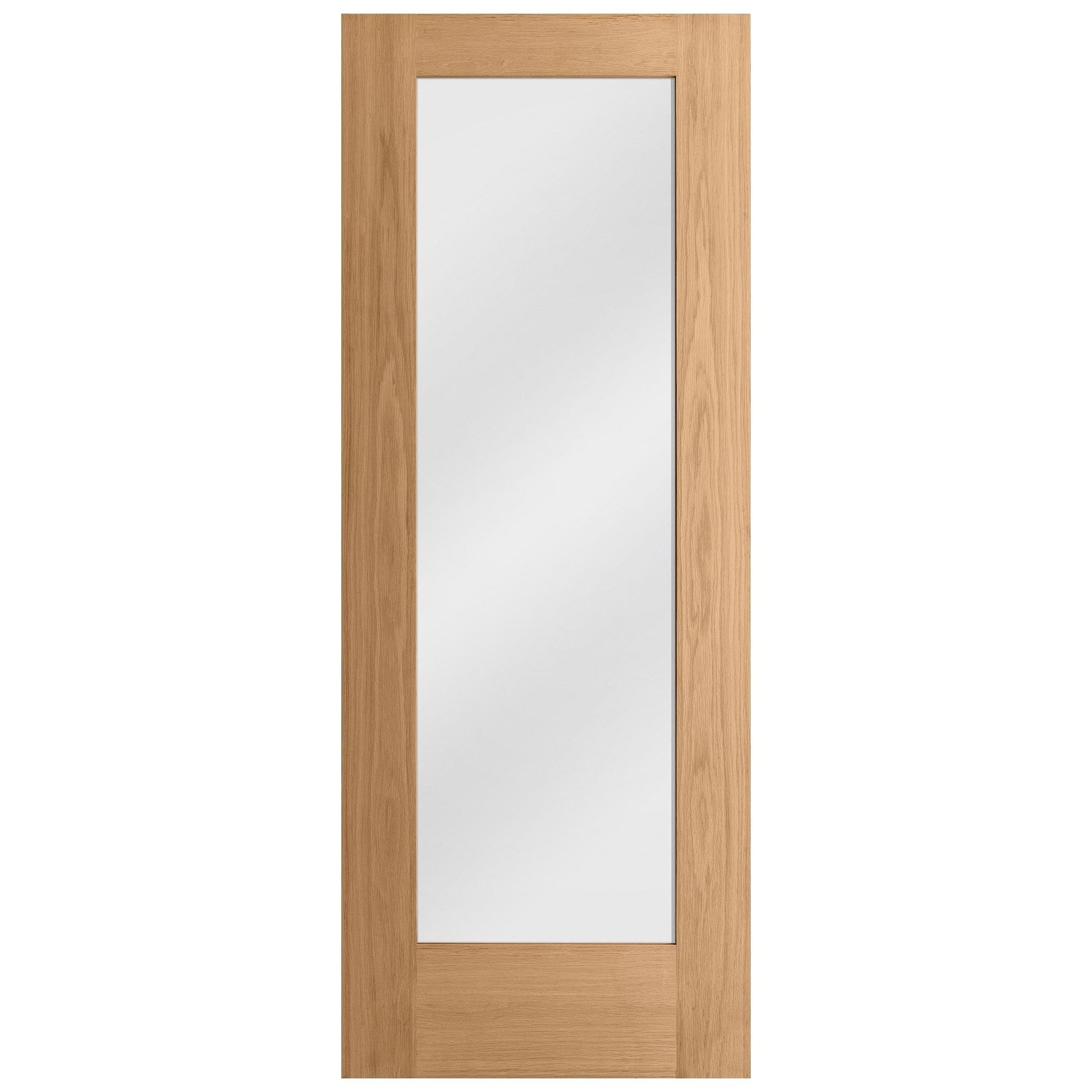 B-Grade Oak Internal Unfinished Pattern 10 1L Obscure Glass Door (IOPAT10OBG)