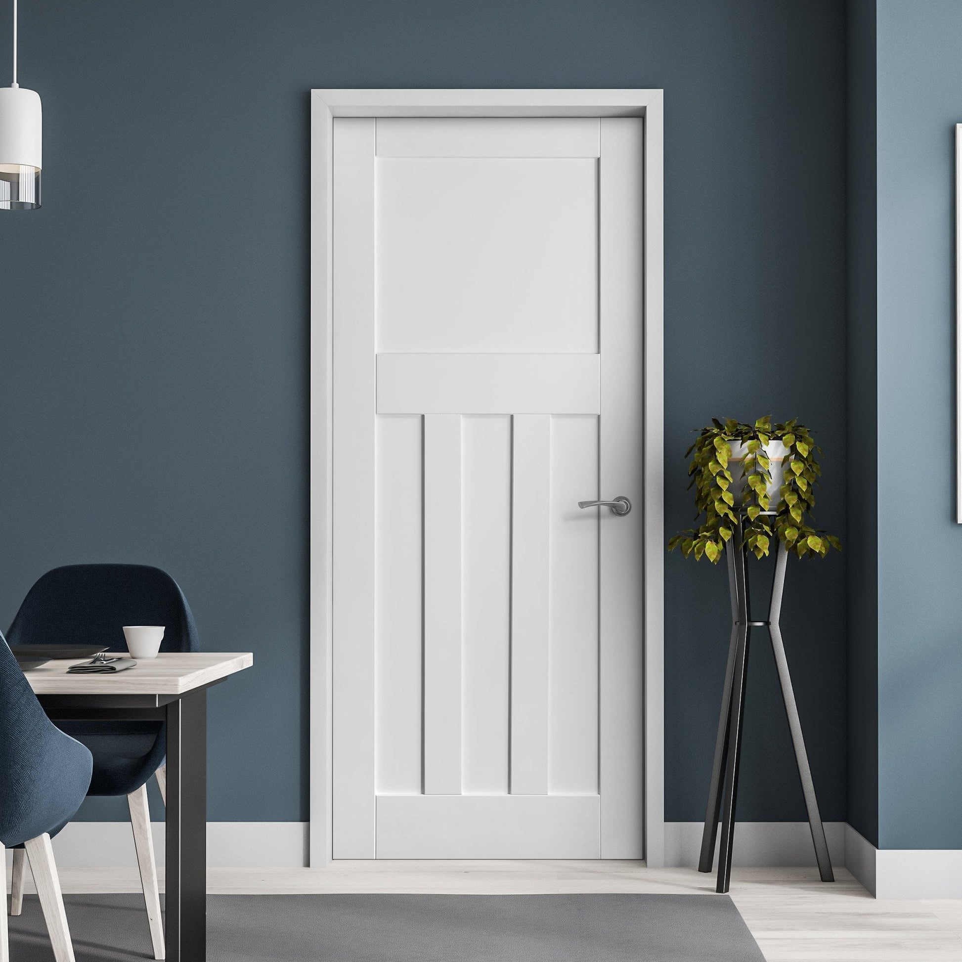 B-Grade White Internal Primed 1930's DX FD30 Fire Door (123888)