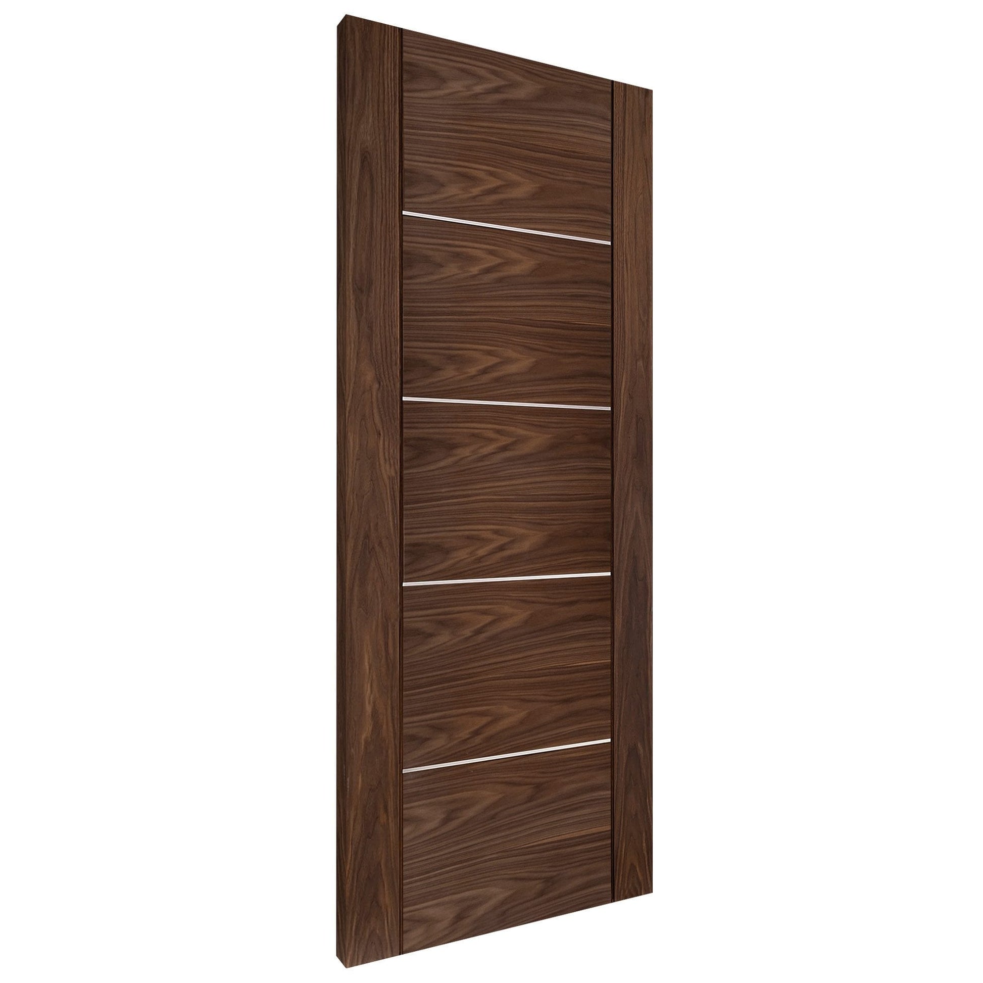 B-Grade Walnut Internal Fully Finished Venice 5 Panel Door (123890)