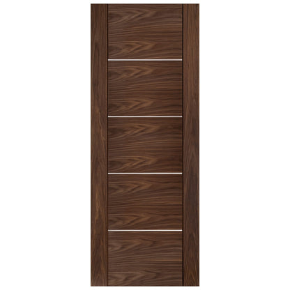 B-Grade Walnut Internal Fully Finished Venice 5 Panel Door (123890)