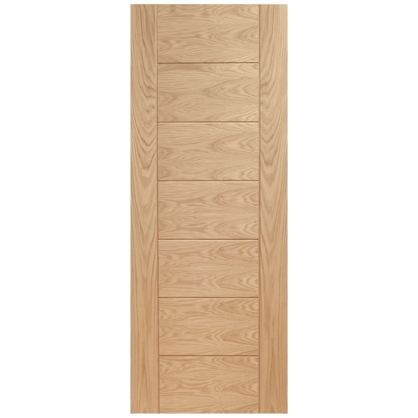 B-Grade Oak Internal Fully Finished Pedrena 7 Panel FD30 Fire Door (123900)