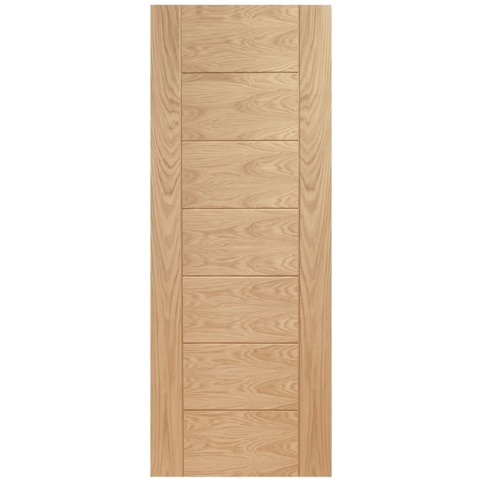B-Grade Oak Internal Fully Finished Pedrena 7 Panel FD30 Fire Door (123900)