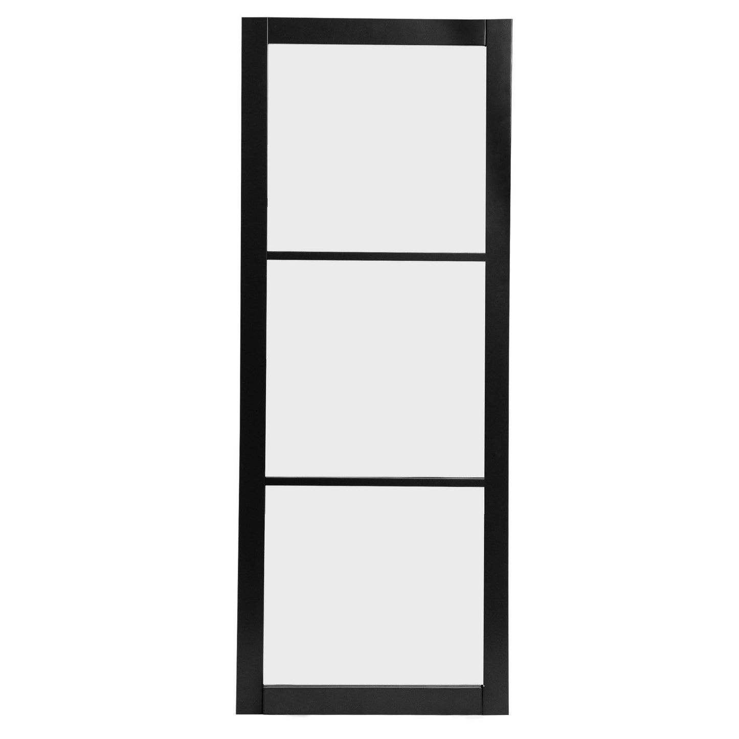 B-Grade Black Internal Fully Finished Industrial Studio 3 Light Obscure Glass Door (123907)