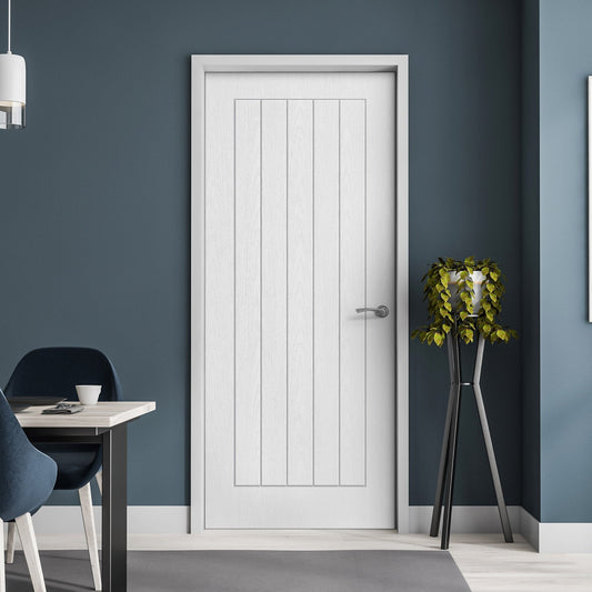 B-Grade White Internal Moulded Textured Lifestyle Farley Door (123912)