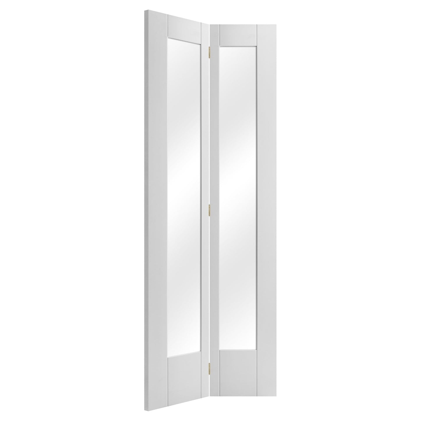 B-Grade White Internal Bifold Primed Pattern 10 2 Light Clear Glass Door (123918)