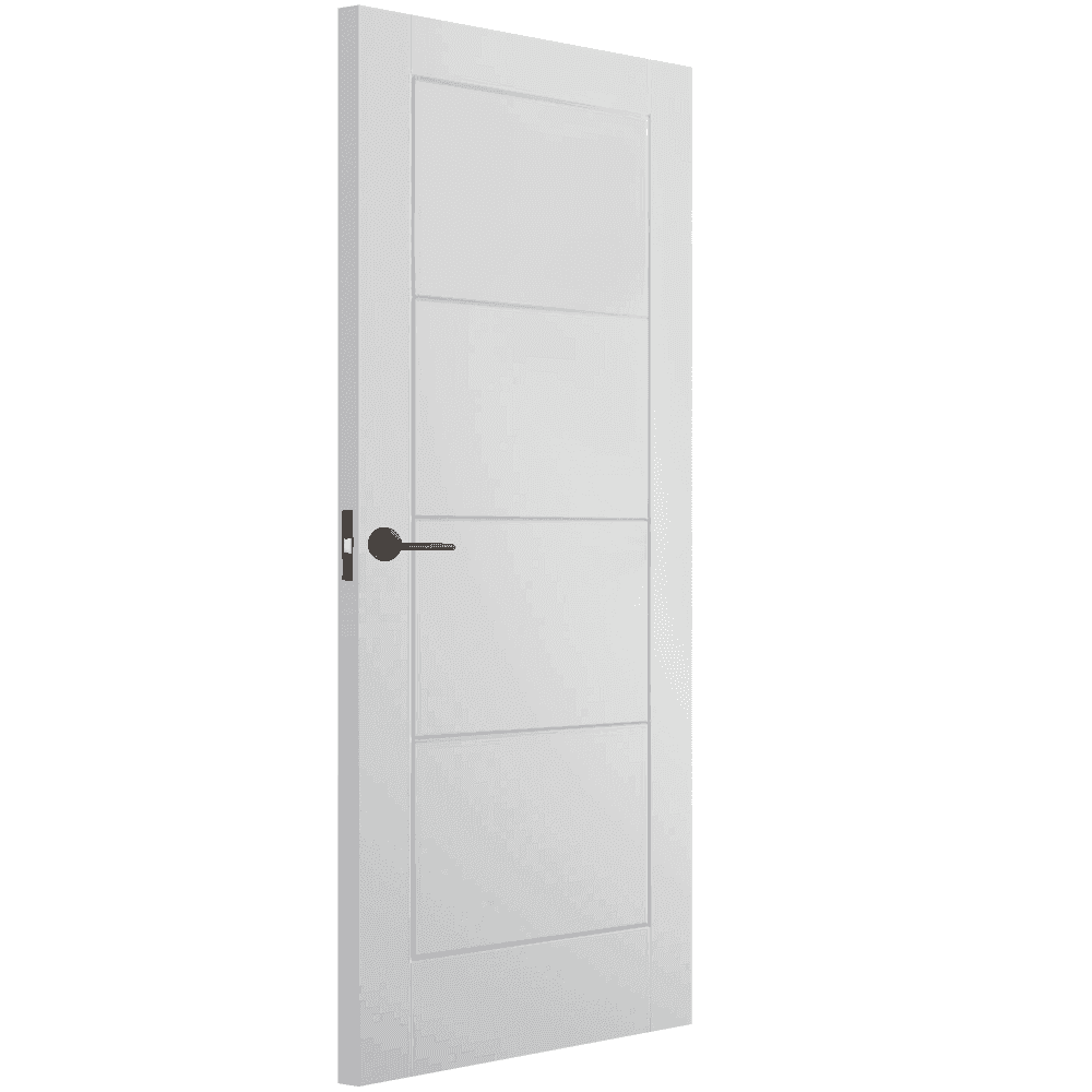 B-Grade White Internal Moulded Smooth Lifestyle Ladder Door (123920)