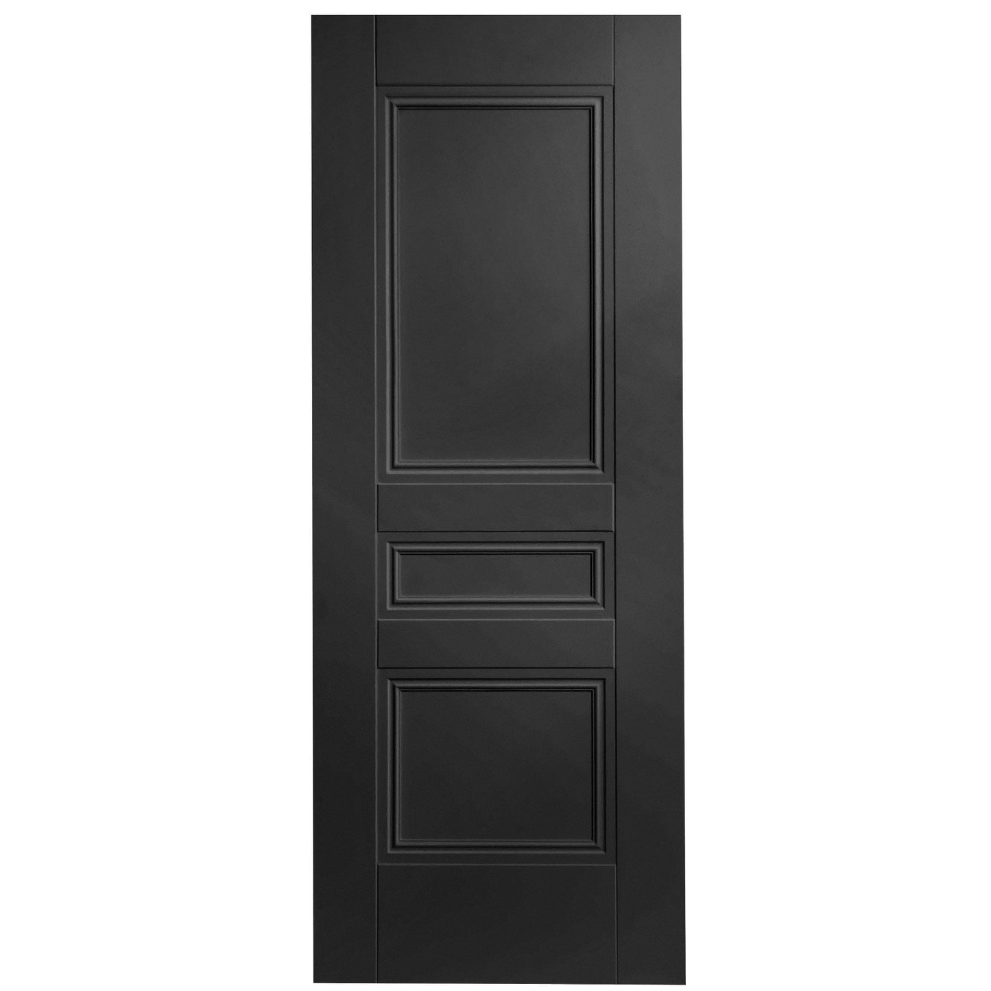 B-Grade Black Internal Fully Finished Elegance Henley 3 Panel FD30 Fire Door (123926)