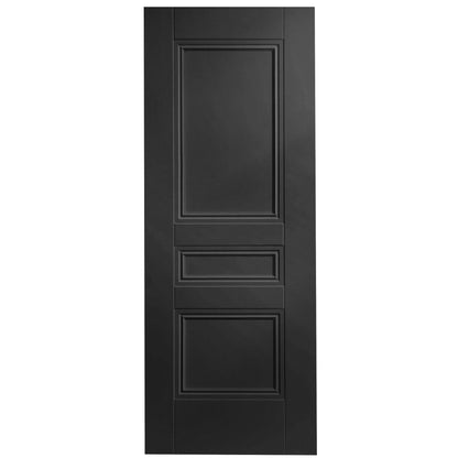 B-Grade Black Internal Fully Finished Elegance Henley 3 Panel FD30 Fire Door (123926)