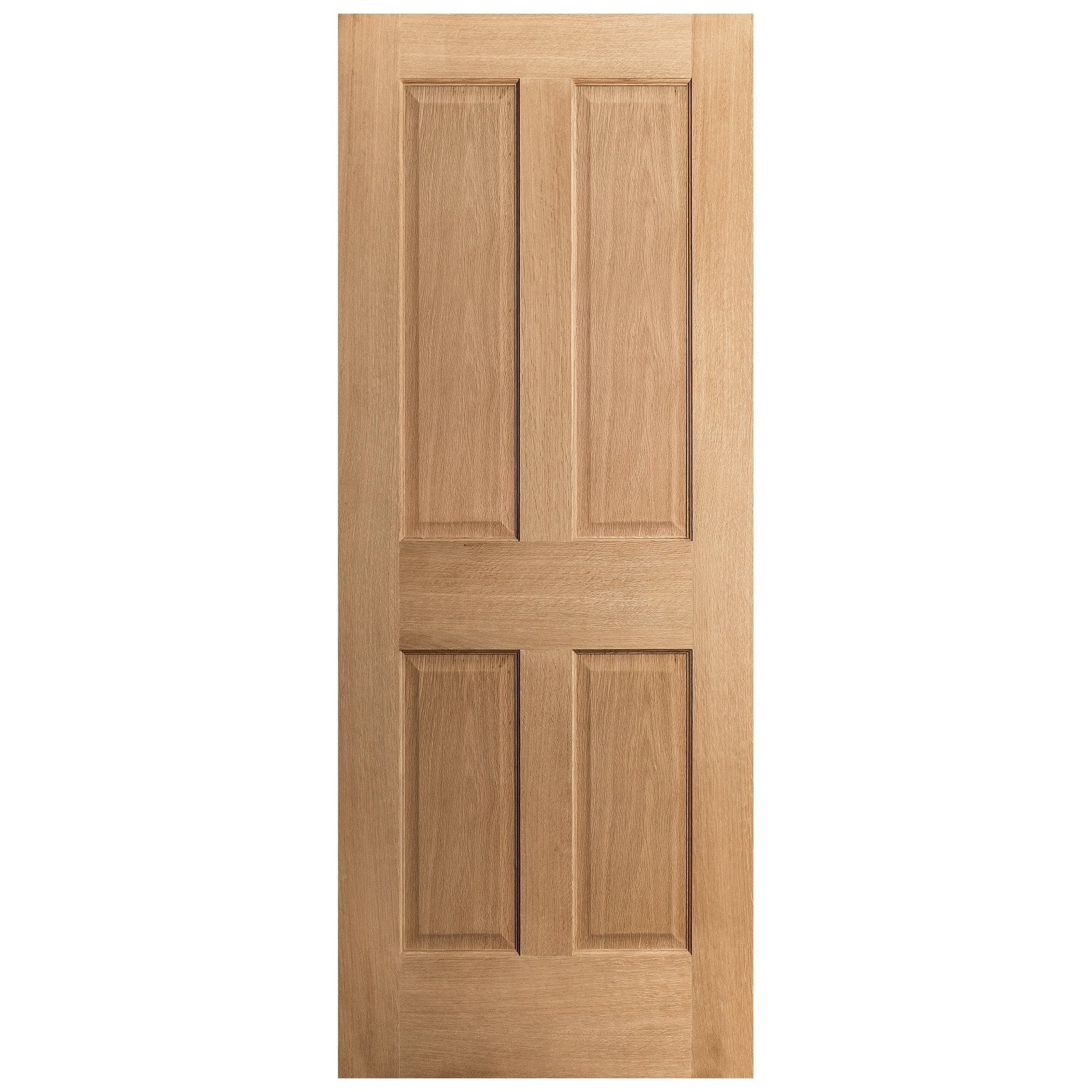 B-Grade Oak Internal Unfinished Traditional Victorian 4P Door (123927)