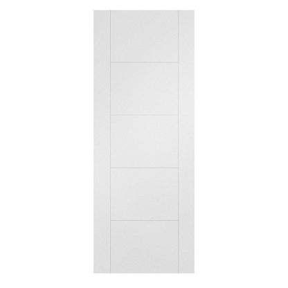 B-Grade White Internal Primed Parma 5 Panel FD30 Fire Door (123931)
