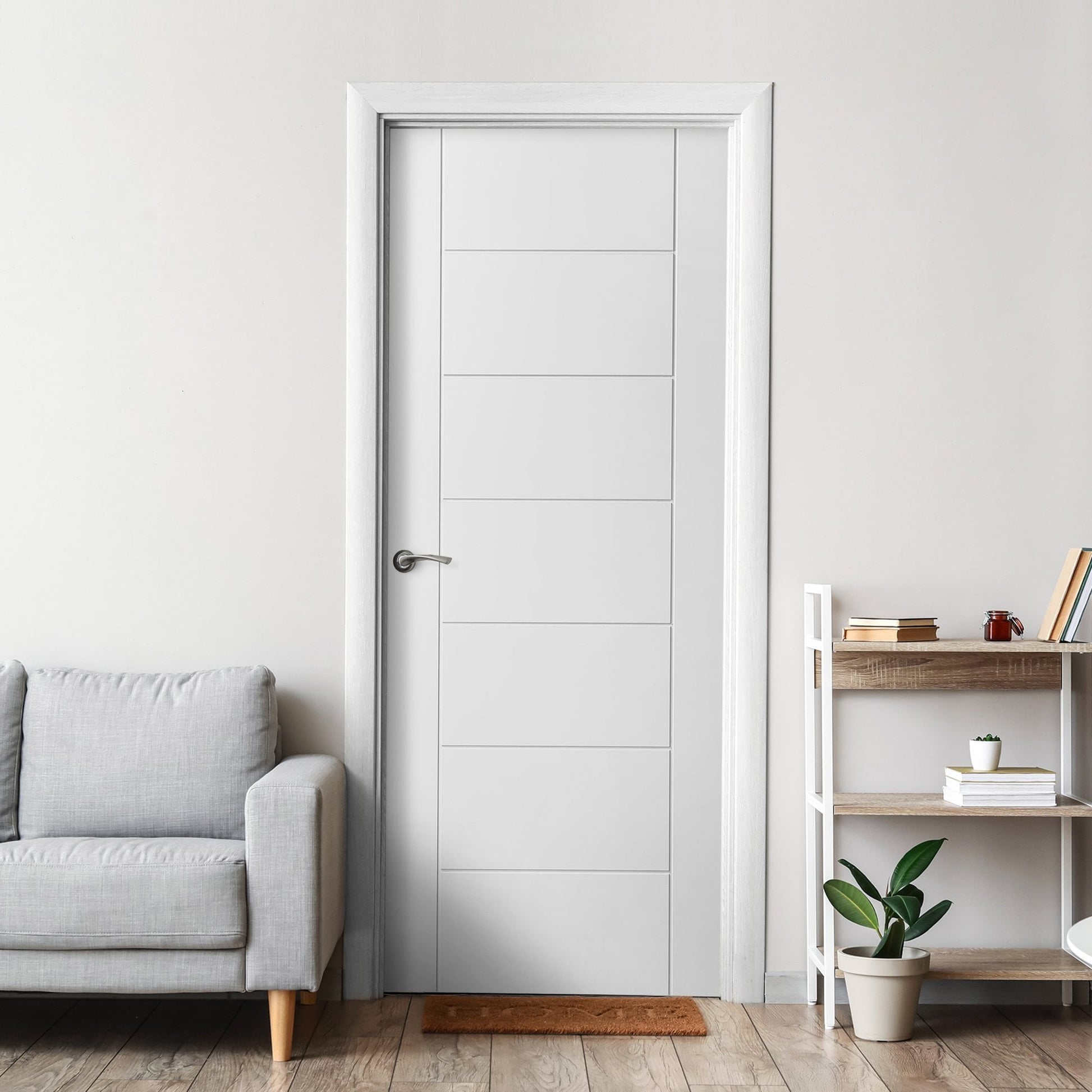 B-Grade White Internal Primed Pedrena Door (123932)