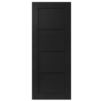 B-Grade Black Internal Fully Finished Industrial Studio 4 Panel FD30 Fire Door (123935)