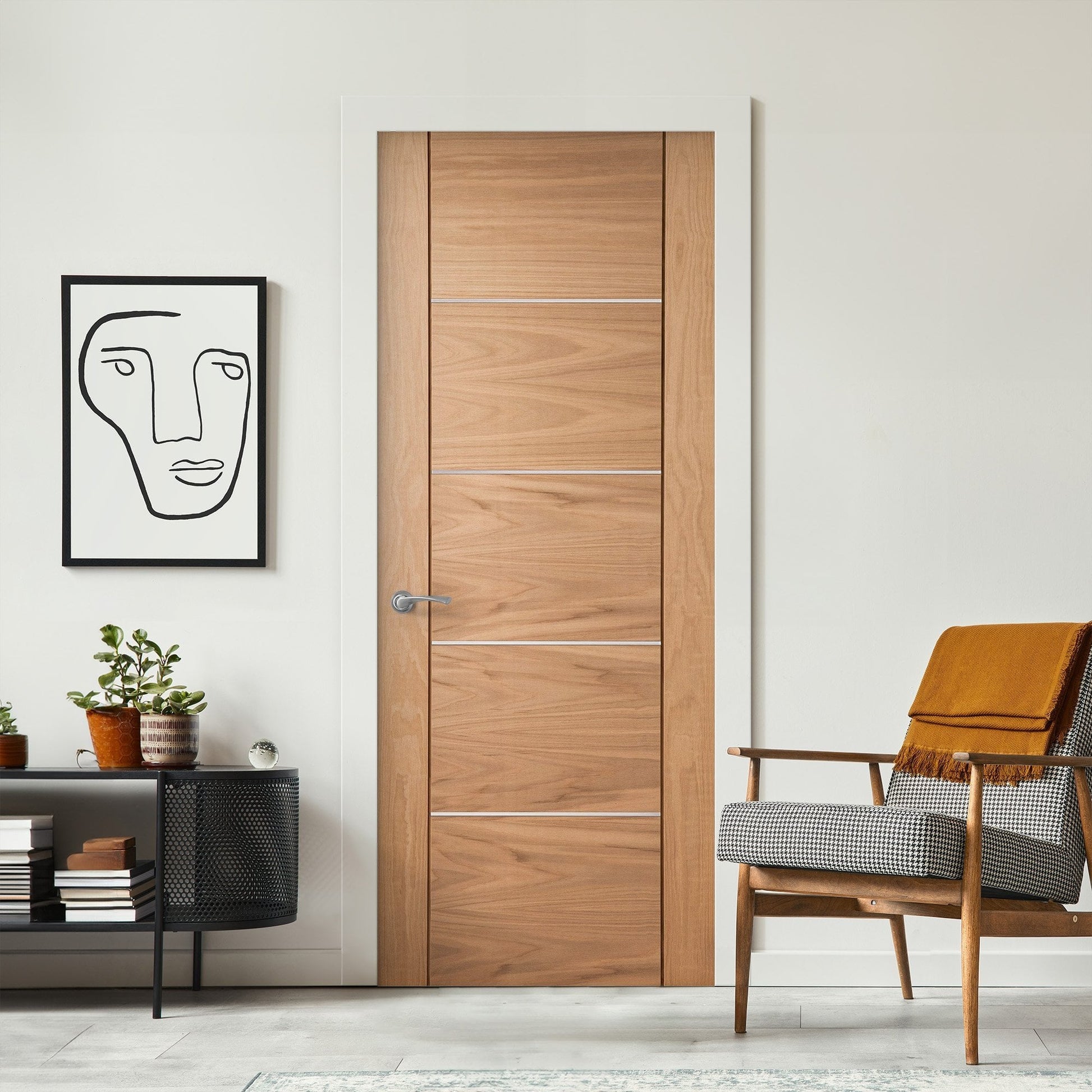 B-Grade Oak Internal Fully Finished Venice 5 Panel Door (120654)