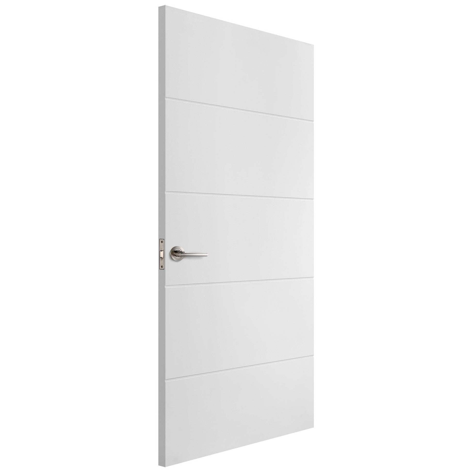 B-Grade White Internal Moulded Lifestyle Horizontal 5 Panel Door (123948)