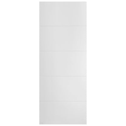 B-Grade White Internal Moulded Lifestyle Horizontal 5 Panel Door (123948)