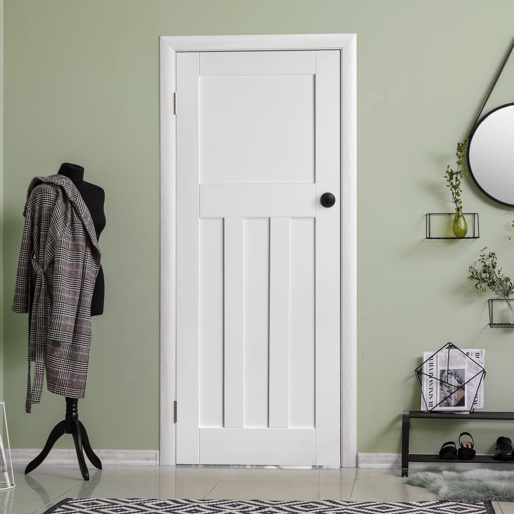 B-Grade White Internal Primed 1930's DX Door (123949)