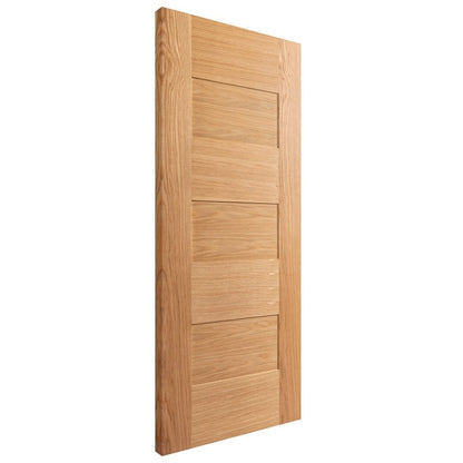 B-Grade Oak Internal Fully Finished Edison 7 Panel FD30 Fire Door (123957)