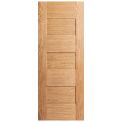 B-Grade Oak Internal Fully Finished Edison 7 Panel FD30 Fire Door (123957)