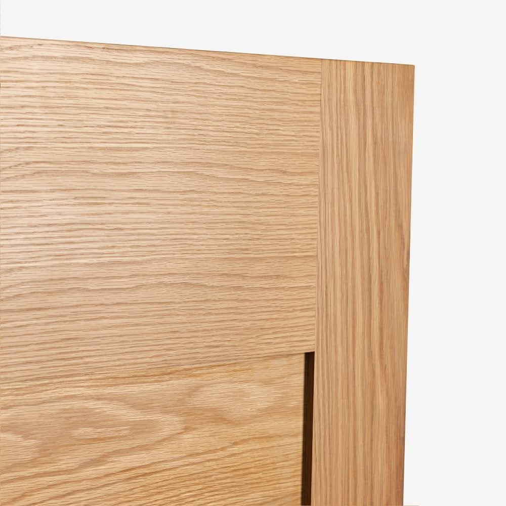 B-Grade Oak Internal Fully Finished Edison 7 Panel FD30 Fire Door (123957)