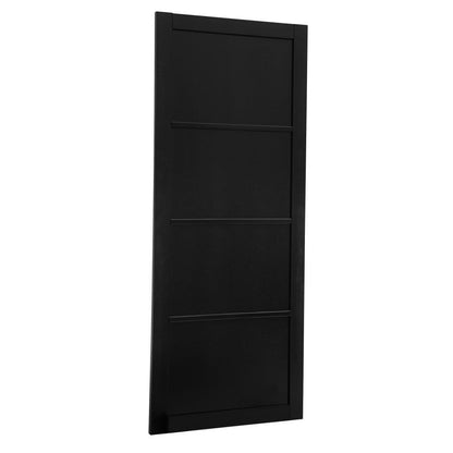 B-Grade Black Internal Primed Industrial Lifestyle 4 Panel Door (124009)