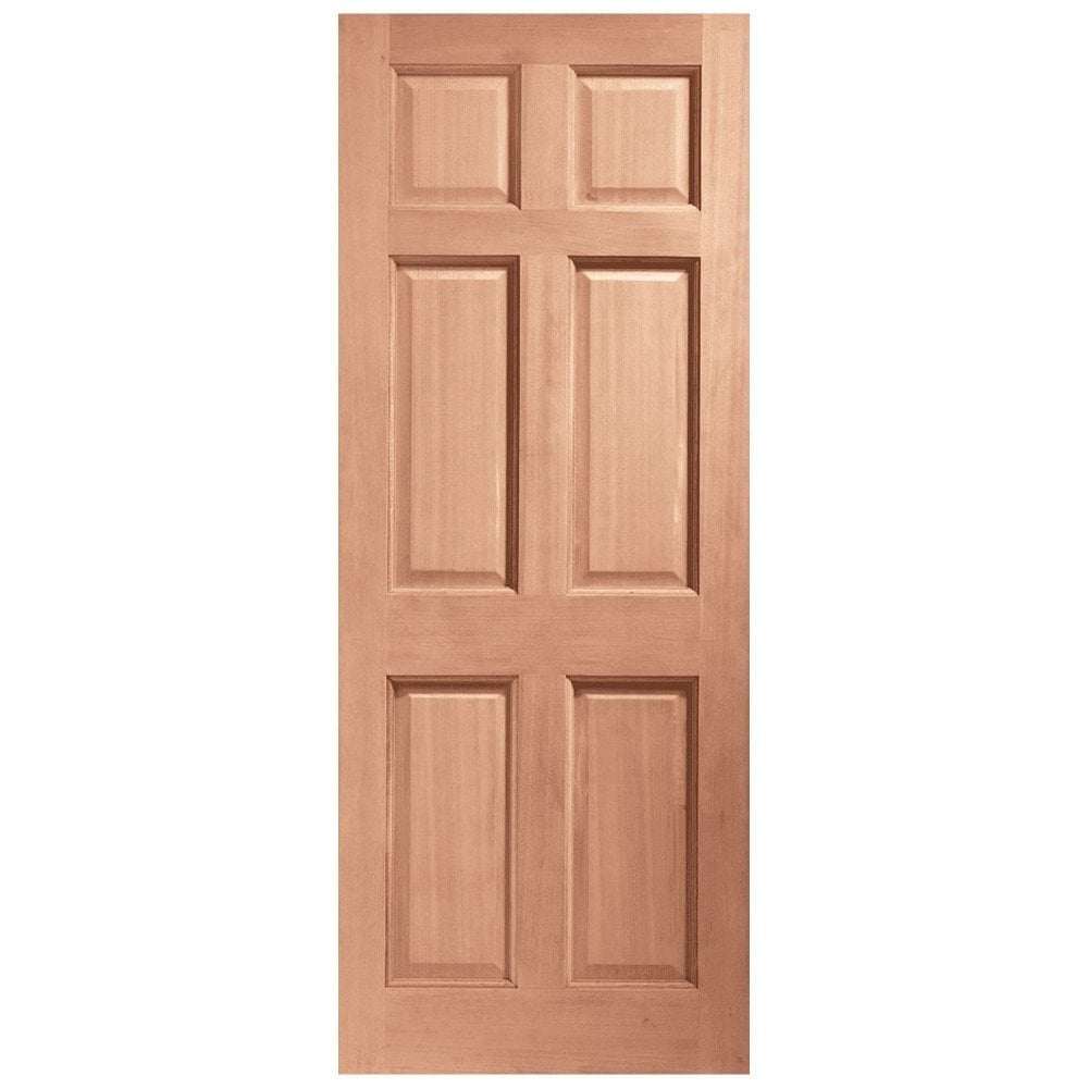 B-Grade Hardwood External Unfinished 6 Panel Door (124014)
