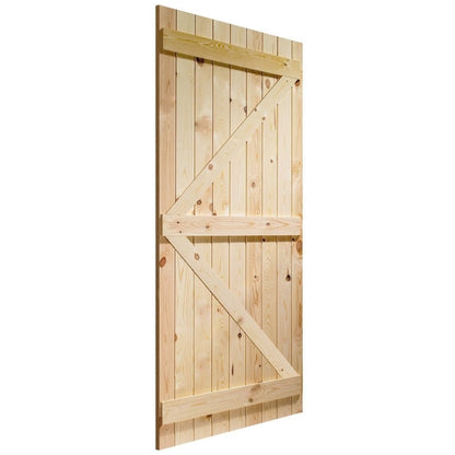 B-Grade Solid Pine External Unfinished Ledged & Braced Gate (124021)