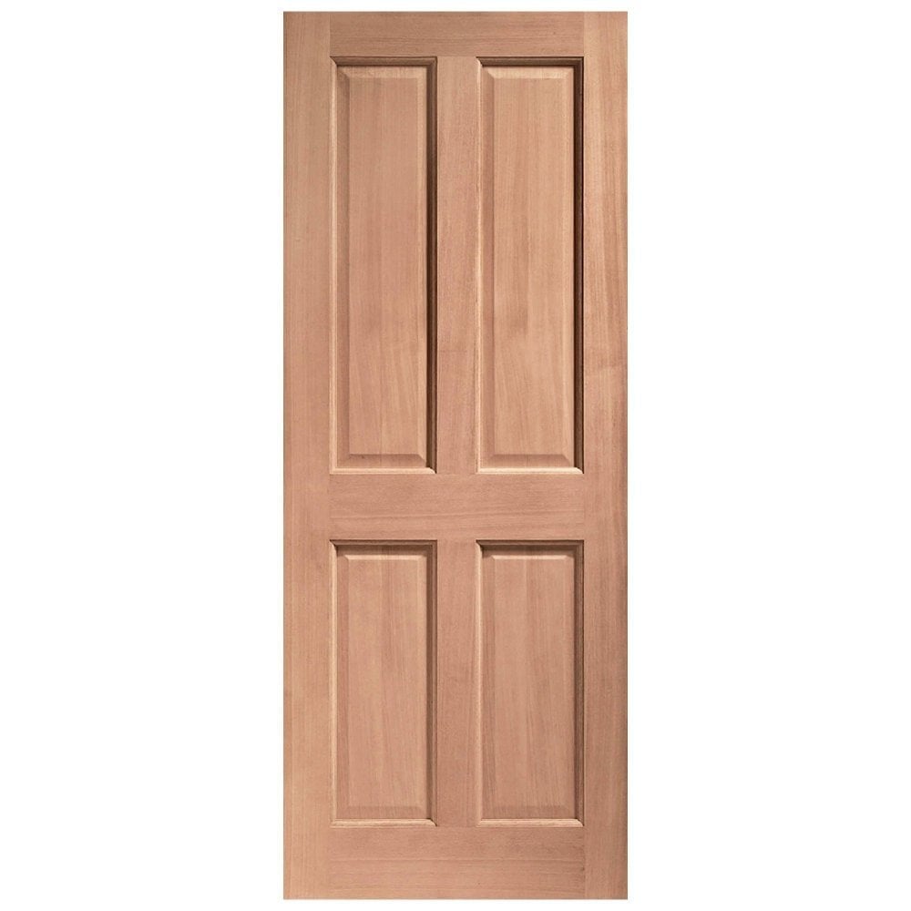 B-Grade Hardwood Unfinished External 4 Panel Door (124022)
