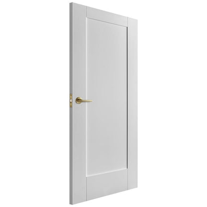 B-Grade White Internal Primed 1 Panel FD30 Fire Door (124017)