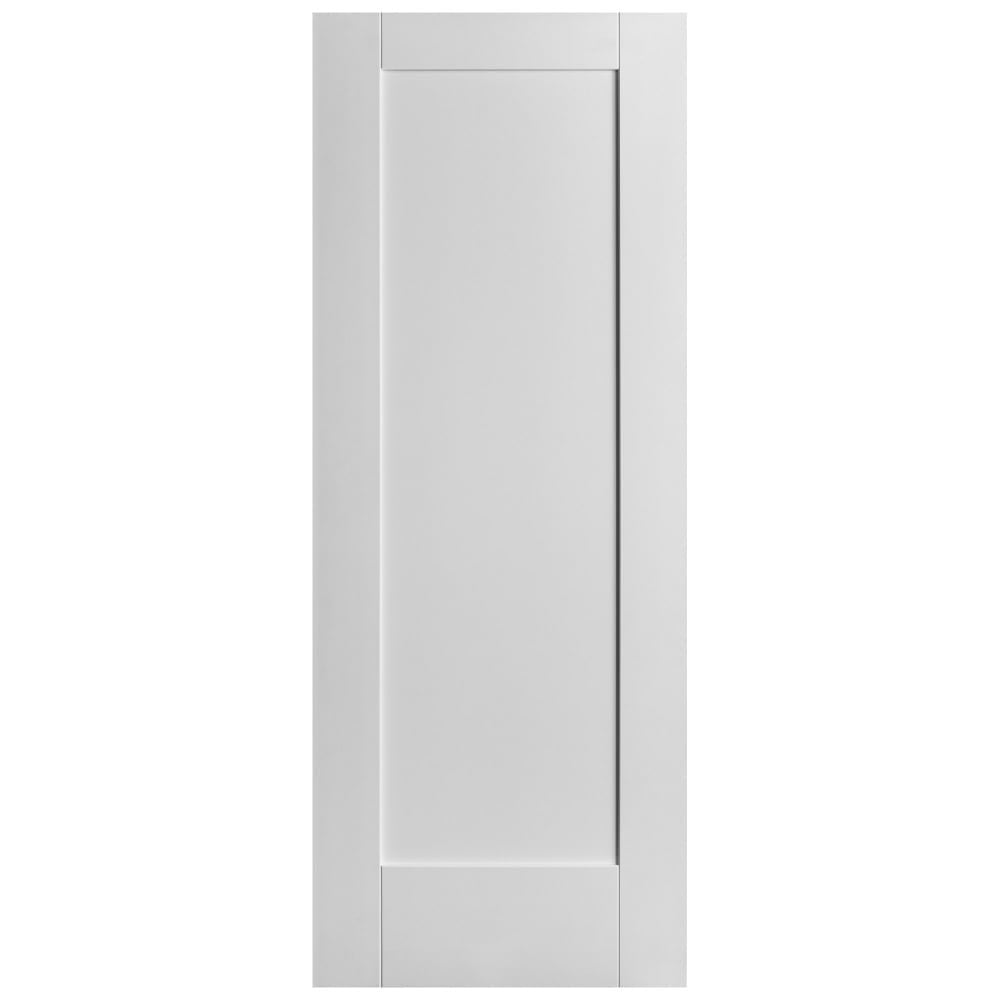 B-Grade White Internal Primed 1 Panel FD30 Fire Door (124017)