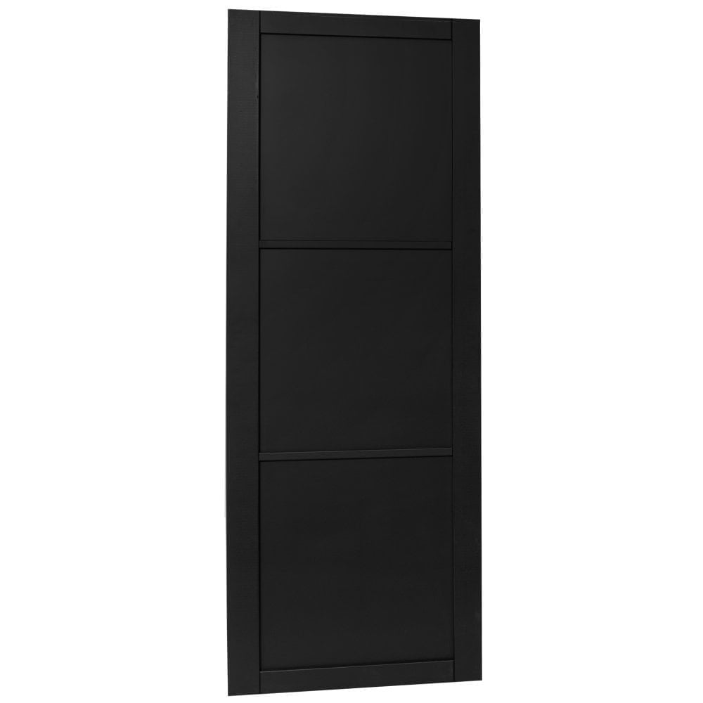 B-Grade Jet Black Internal Primed Industrial 2.0 Lifestyle 3 Panel Door (124003)
