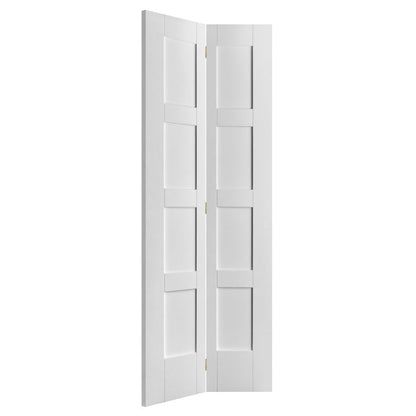 B-Grade White Internal Primed Bi-fold Shaker Door (124068)