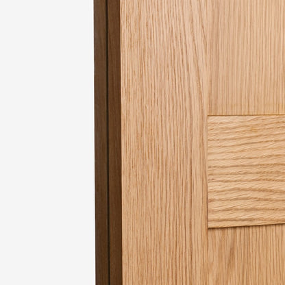 B-Grade Oak Internal Fully Finished Stamford 4P 1L Clear Glass Door (124108)