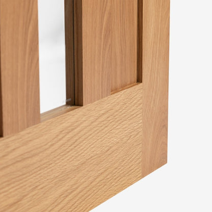 B-Grade Oak Internal Fully Finished Stamford 4P 1L Clear Glass Door (124108)