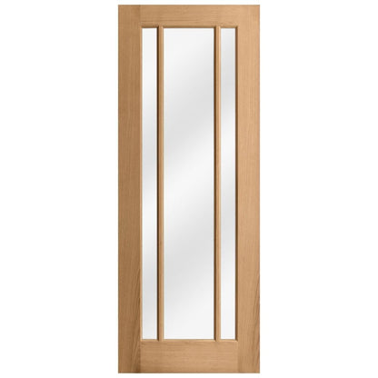 B-Grade Oak Internal Unfinished Toledo 3L Clear Glass Door (124109)